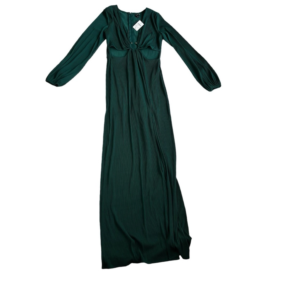 Windsor long sleeve maxi dress green size medium new with tags